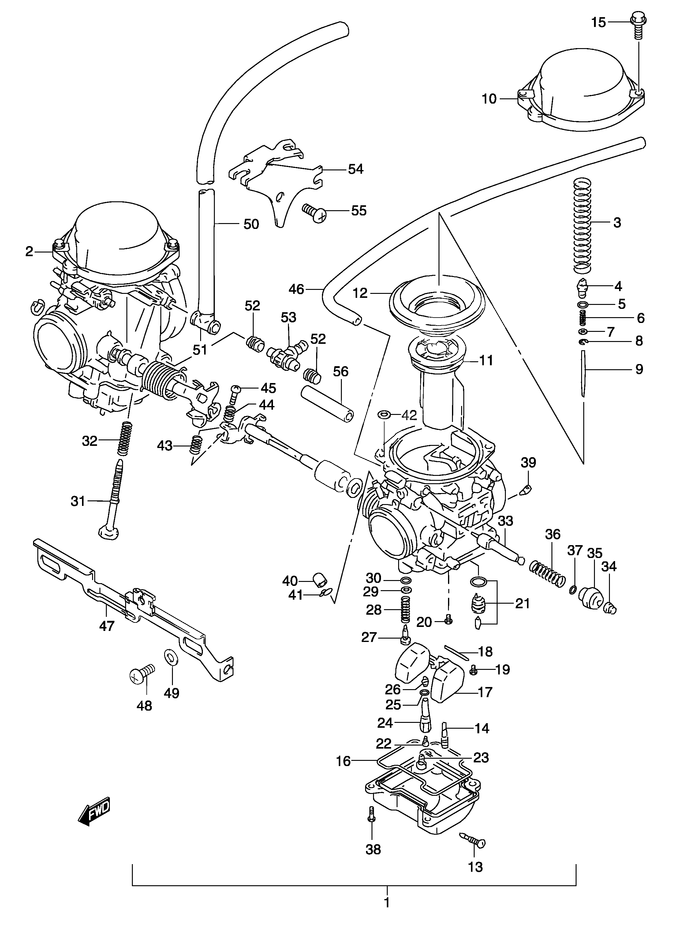 CARBURATEUR POUR GSE 500GS500K4 2004