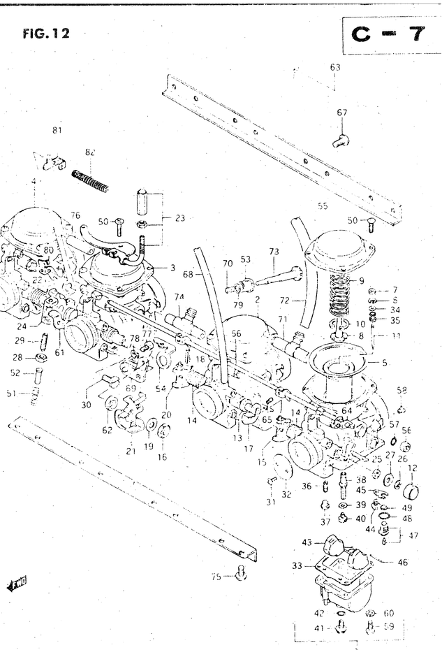 CARBURATEUR POUR SUZUKI GS EGS500ED 1983