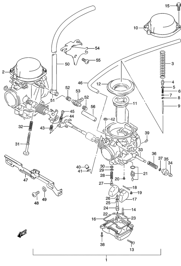 CARBURATEUR POUR GSE 500GS500HK3 2003