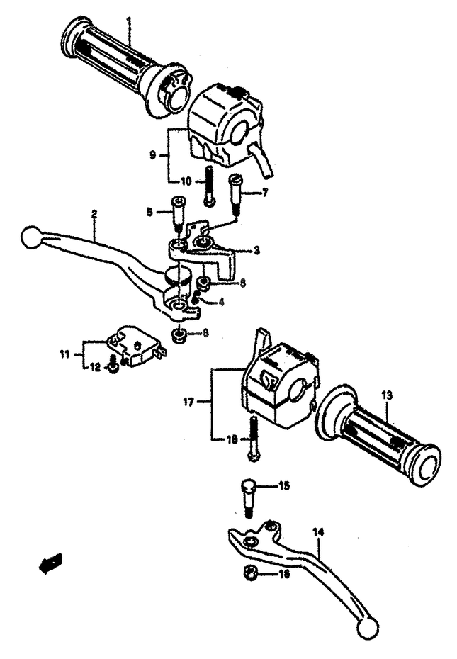 COMMODOS POUR GSX R 1100GSX R1100 N 1992