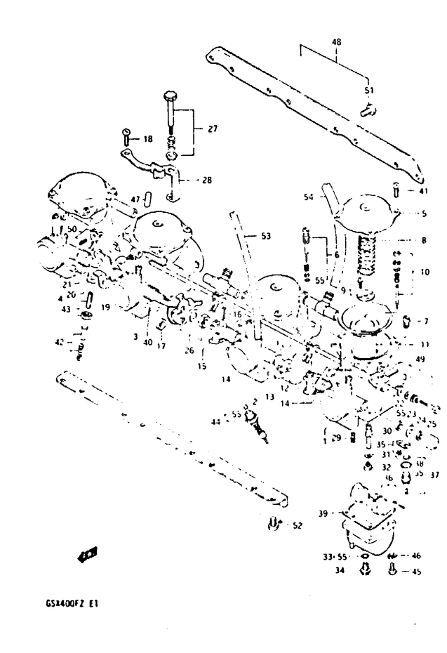 CARBURATEUR POUR GSX 400 FGSX400FX 1981