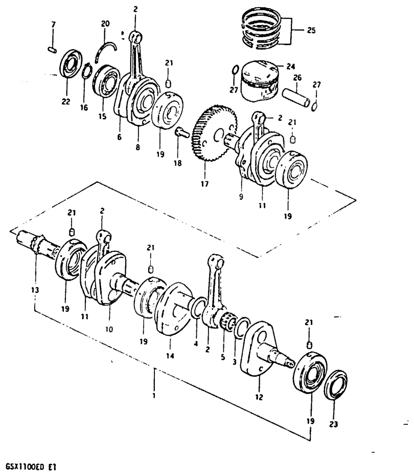VILEBREQUIN POUR 1100 GSXGSX1100EZ 1982