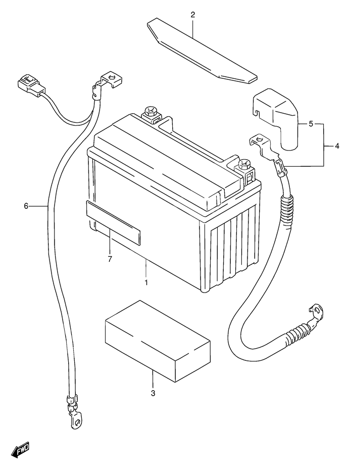BATTERIE POUR BANDIT 600GSF600T 1996