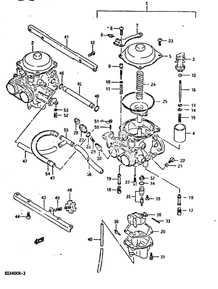 CARBURATEUR POUR GSX R 400GSX R400H 1987