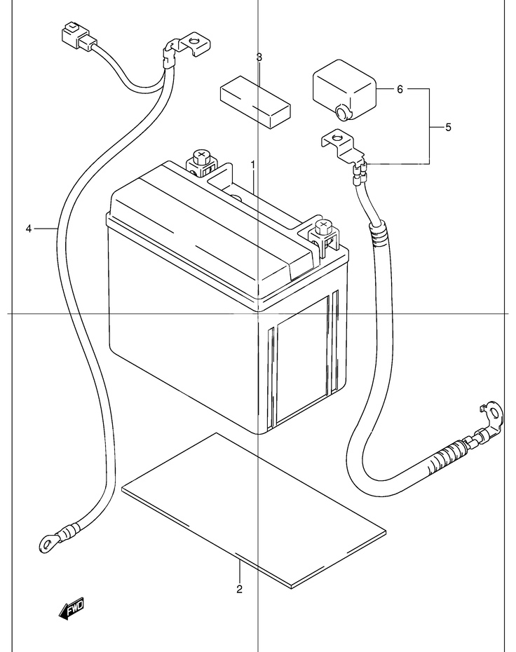 BATTERIE POUR BANDIT 1200GSF1200K3 2003
