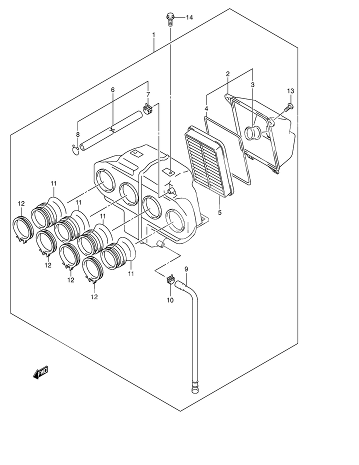 FILTRE A AIR POUR BANDIT 600GSF600SK1 2001