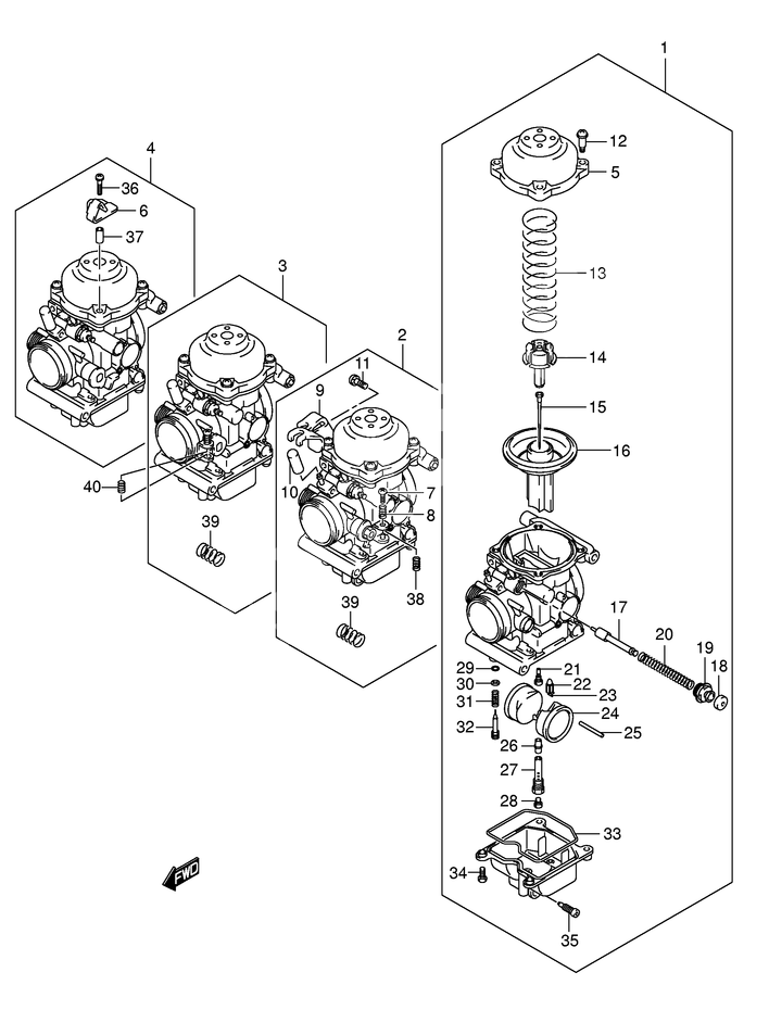 CARBURATEUR POUR BANDIT 650GSF650AK5 2005