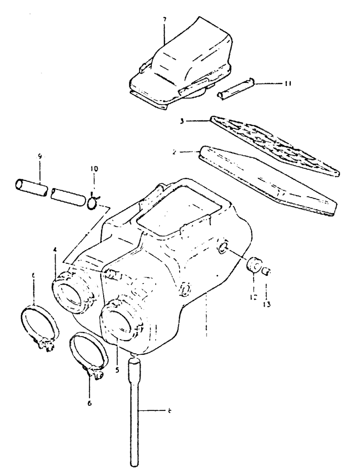 FILTRE A AIR POUR GSX 400 TGSX400TX 1981