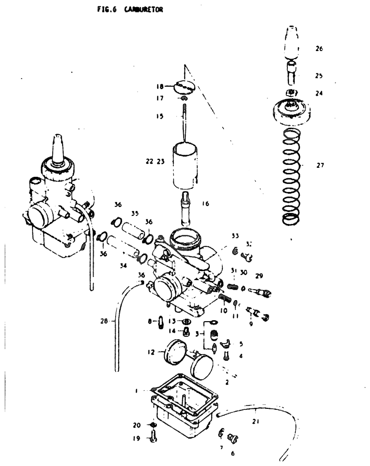 CARBURATEUR POUR SUZUKI GTGT200EN 1992