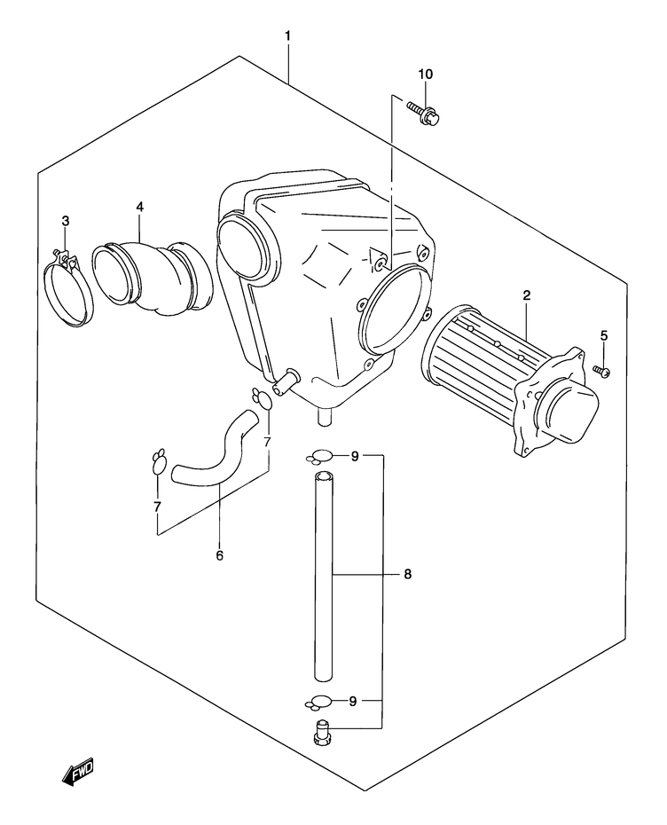 FILTRE A AIR POUR SUZUKI MARAUDERGZ250K2 2002