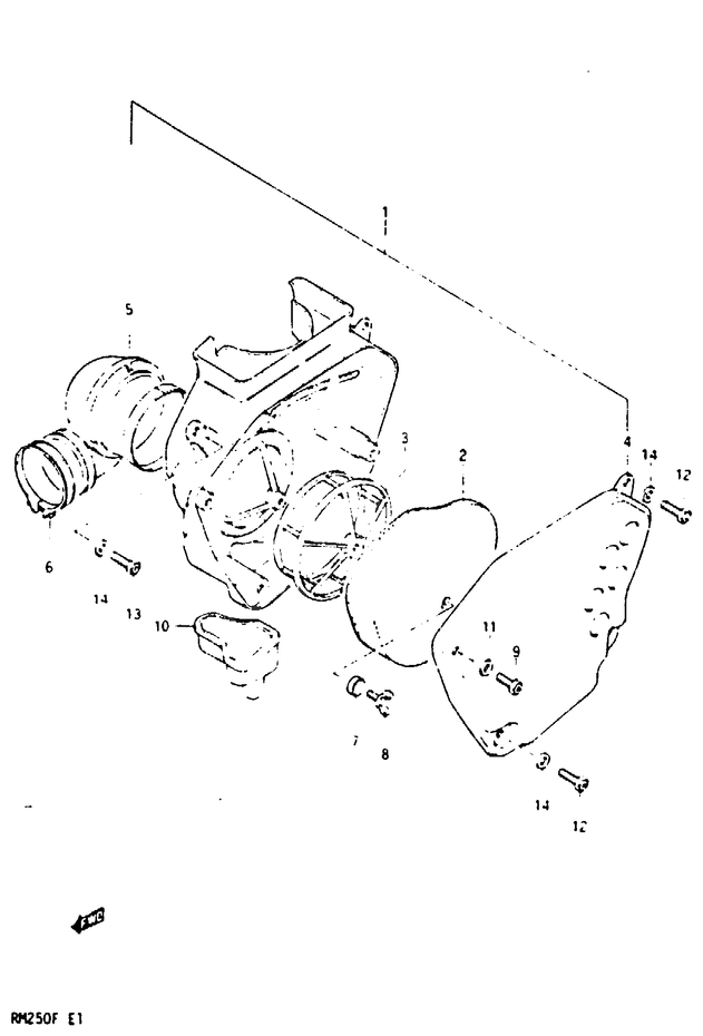 FILTRE A AIR POUR SUZUKI RMRM250E 1984