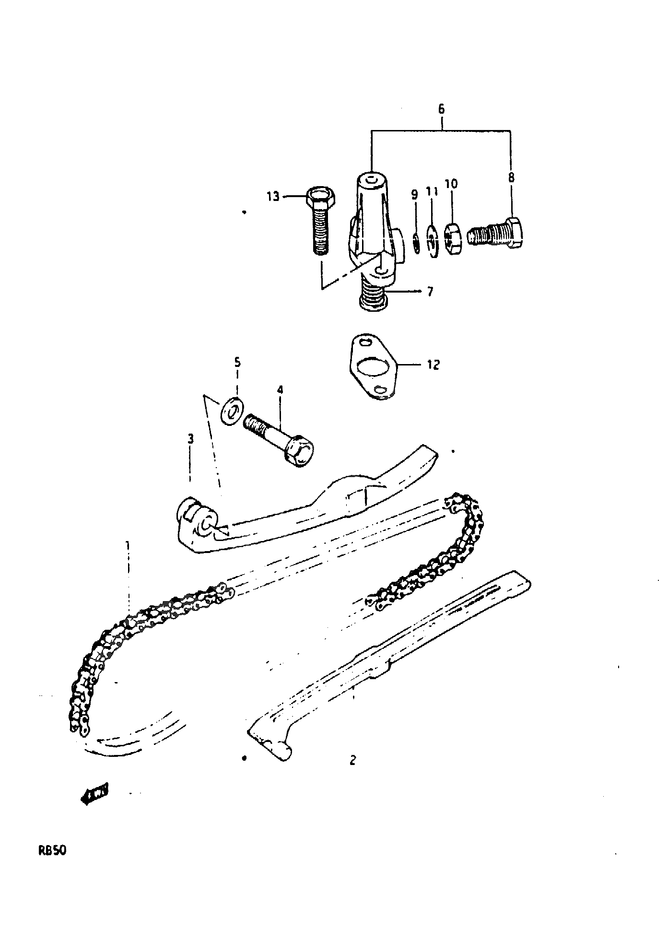 DISTRIBUTION POUR SUZUKI AUTRES MODELESRB50H 1987