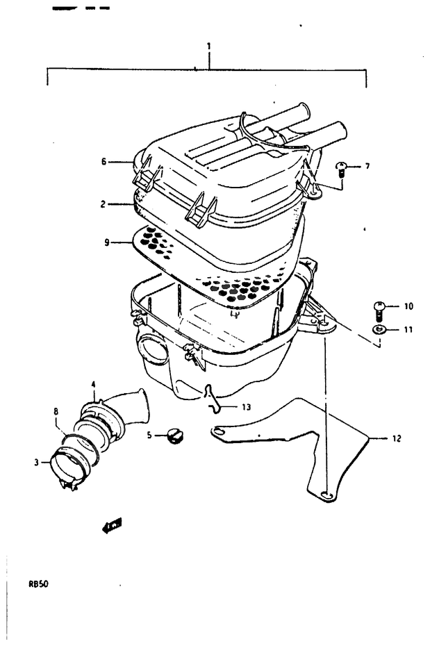 FILTRE A AIR POUR SUZUKI AUTRES MODELESRB50H 1987