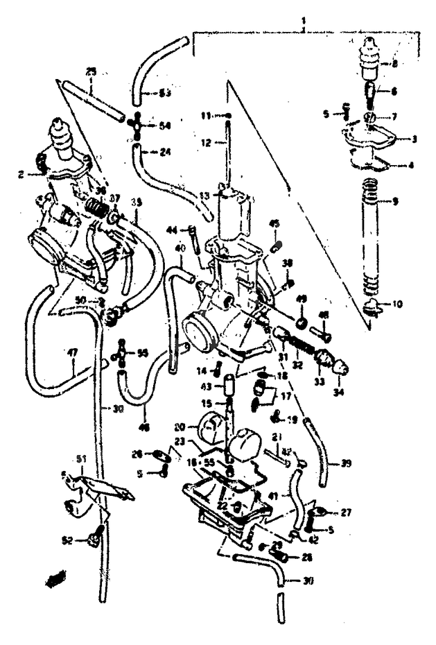 CARBURATEUR POUR SUZUKI RGRGV250L 1990
