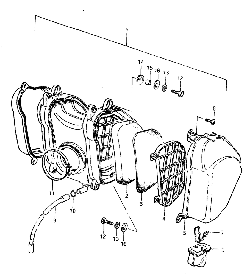 FILTRE A AIR POUR SUZUKI RMRM250D 1983