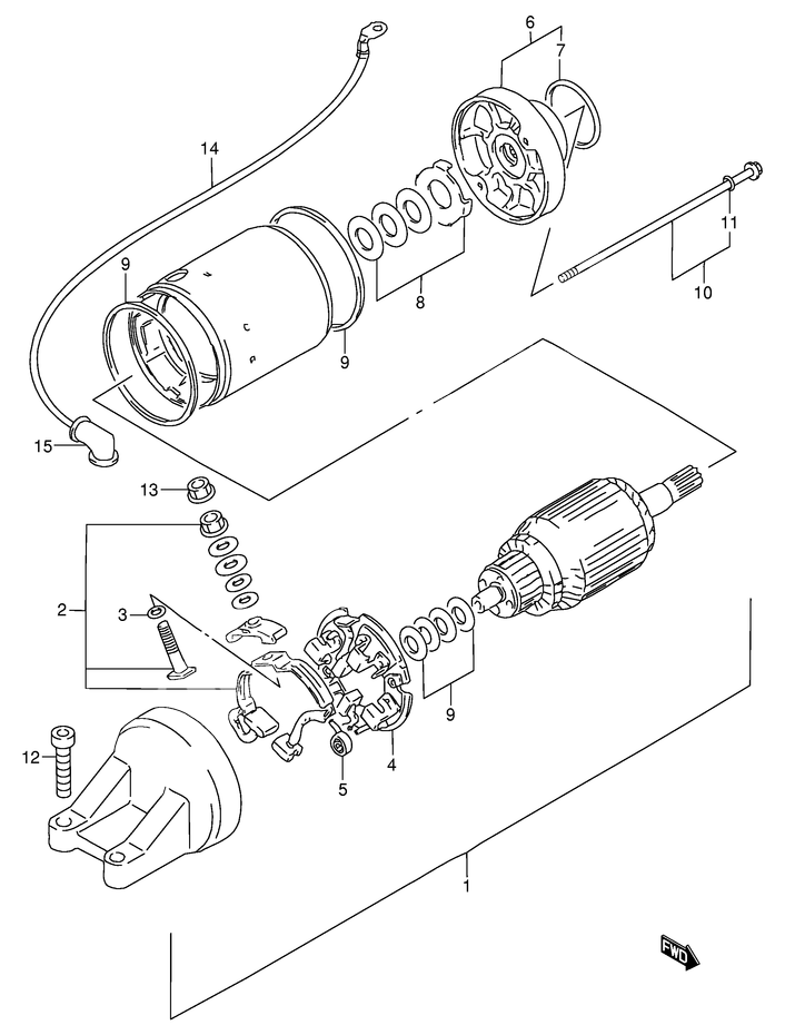 DEMARREUR POUR RF 900RF900RV 1997