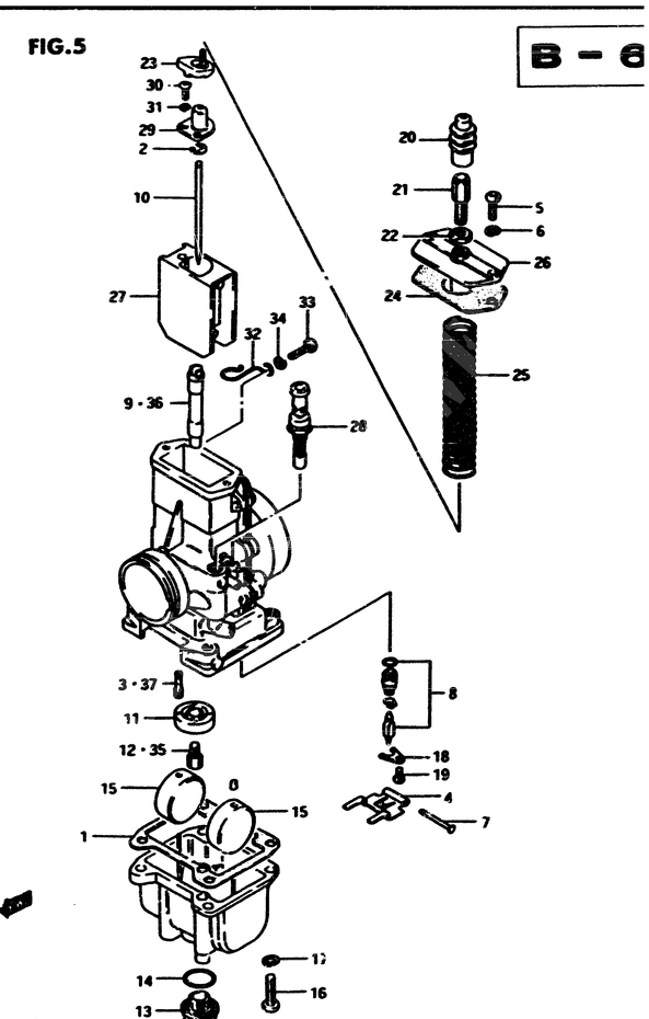 CARBURATEUR POUR SUZUKI RMRM500F 1985