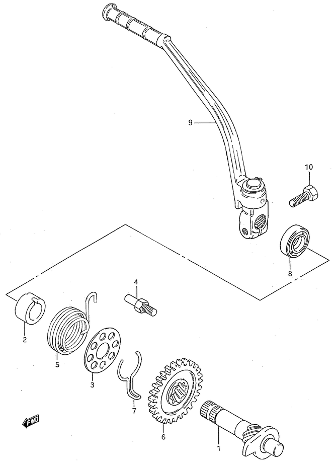 KICK POUR SUZUKI RMXRMX50Y 2000