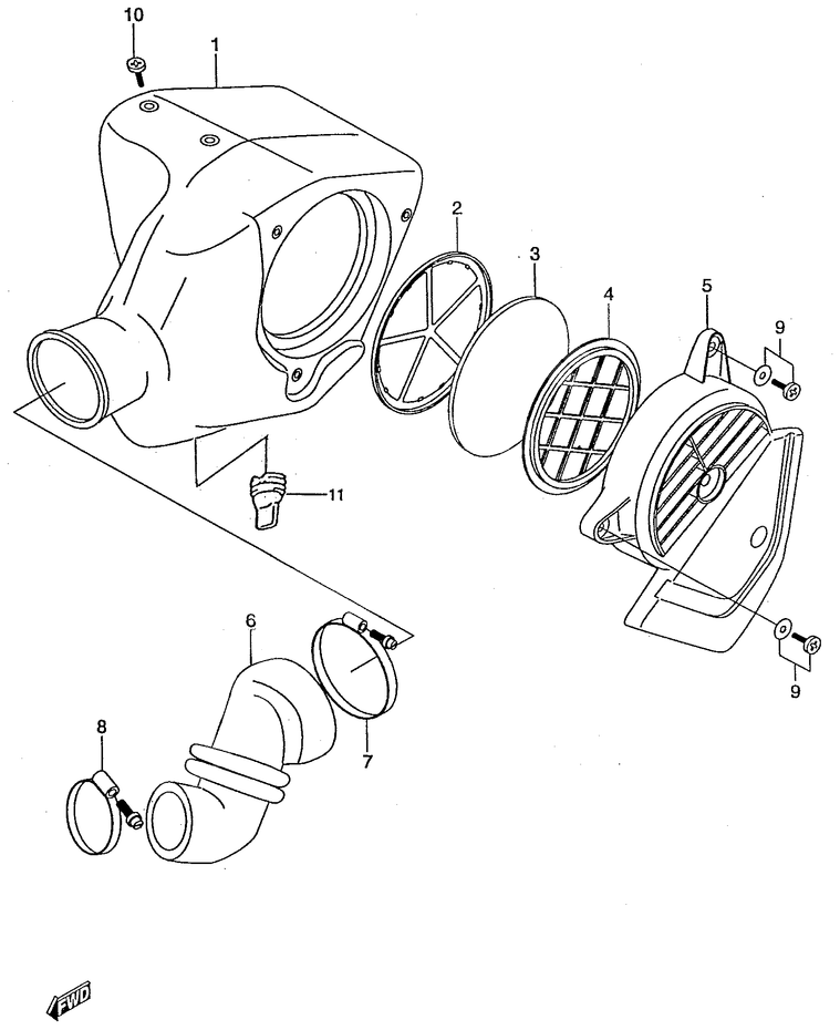 FILTRE A AIR POUR SUZUKI AUTRES MODELESSMX50Y 2000