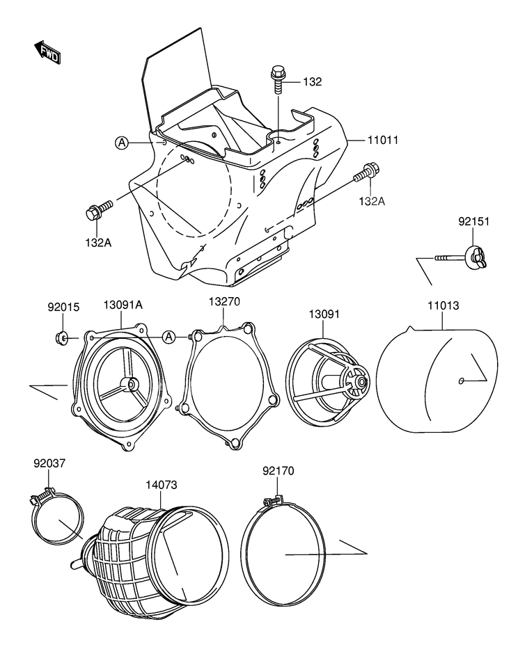 FILTRE A AIR POUR SUZUKI RMRM100K3 2003