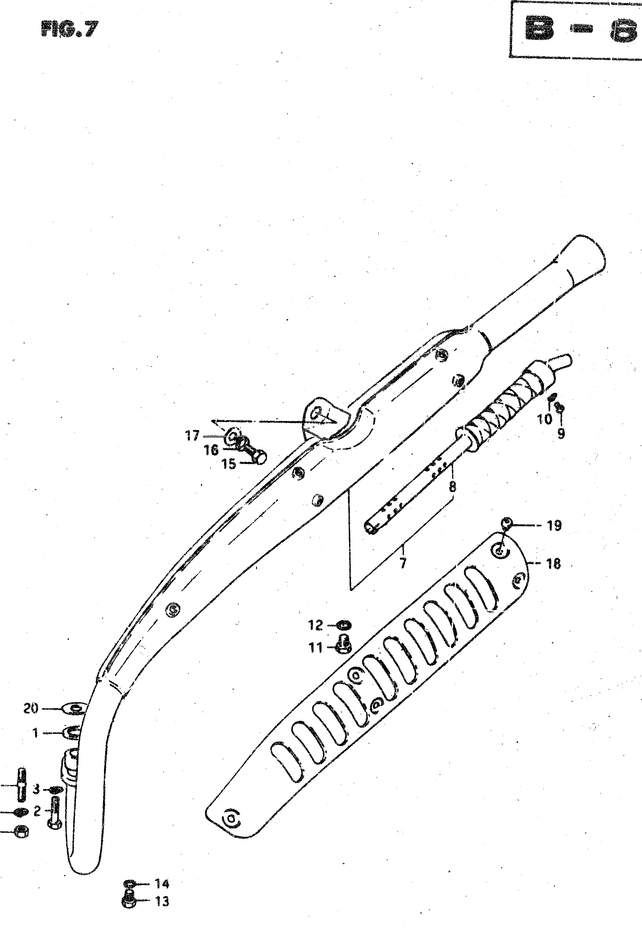 SILENCIEUX POUR SUZUKI VAN VANRV50X D 1983