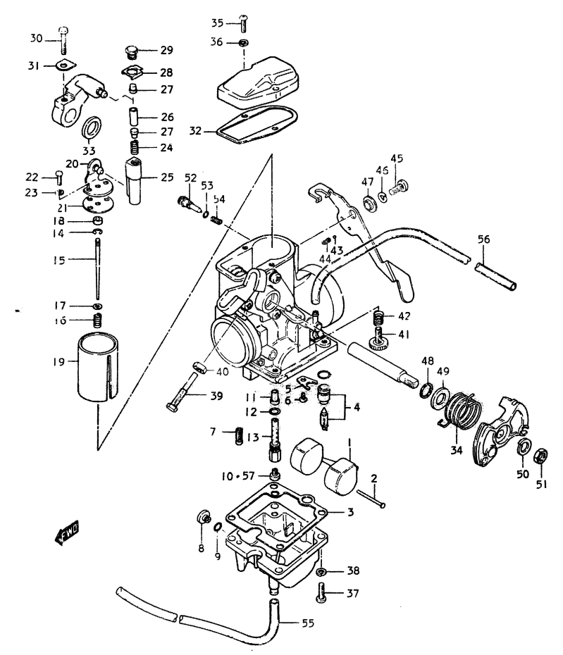 CARBURATEUR POUR SUZUKI SPSP370C 1978