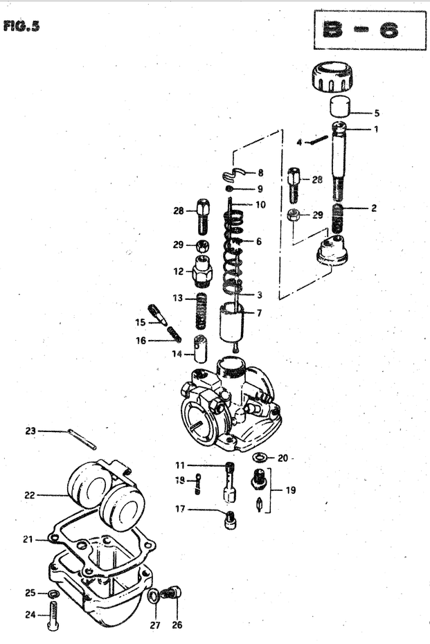 CARBURATEUR POUR SUZUKI VAN VANRV50D 1983