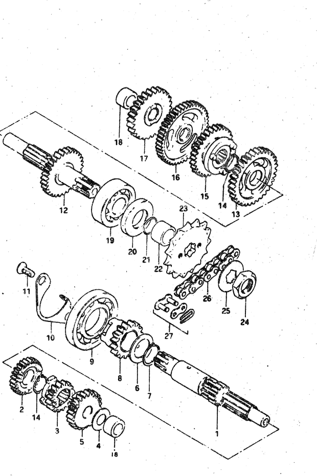 TRANSMISSION POUR SUZUKI VAN VANRV50D 1983