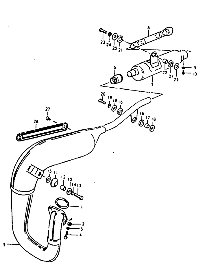 SILENCIEUX POUR SUZUKI TSTS125N 1992