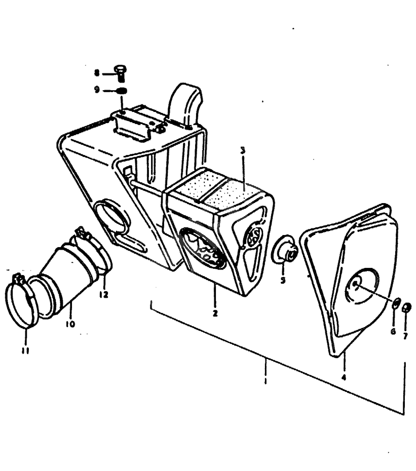 FILTRE A AIR POUR SUZUKI TS ERTS125ERN 1992