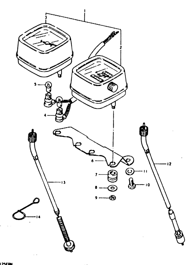 COMPTEUR POUR SUZUKI TS ERTS125ERN 1992