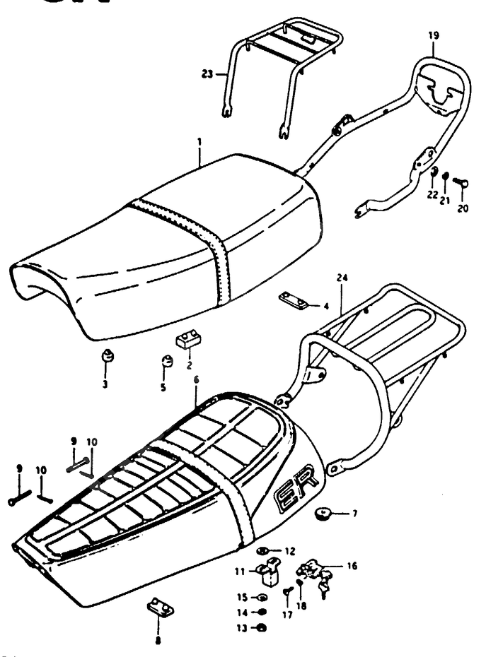 SELLE POUR SUZUKI TSTS125N 1992