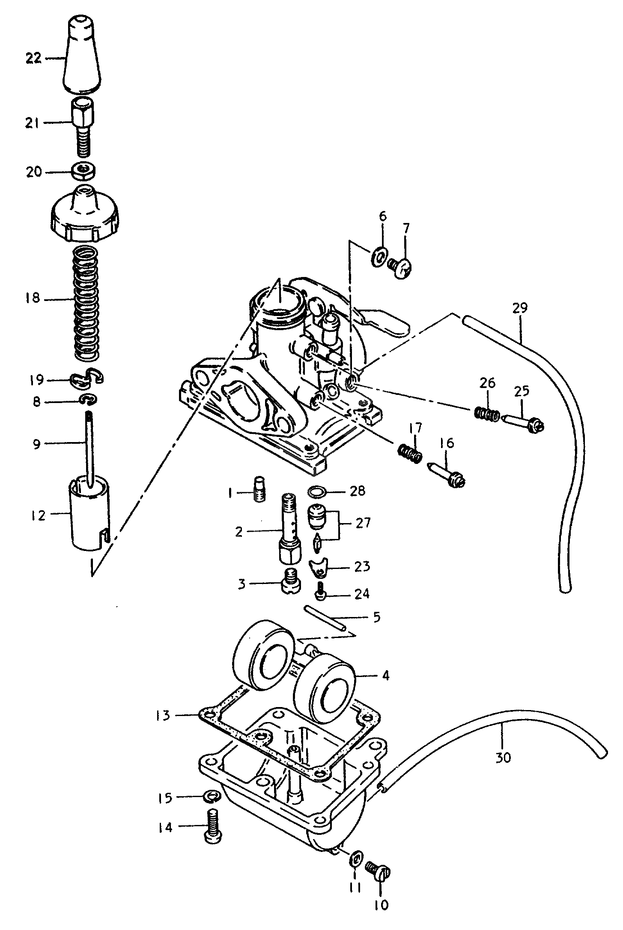 CARBURATEUR POUR SUZUKI TS ERTS50EERPTD 1983