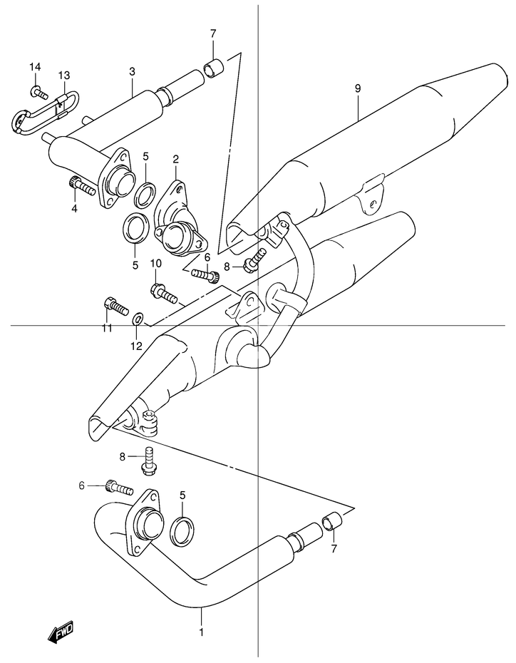 SILENCIEUX POUR INTRUDER 125VL125Y 2000