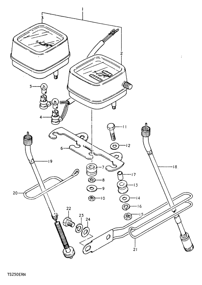 COMPTEUR POUR SUZUKI TS ERTS250ERN 1992