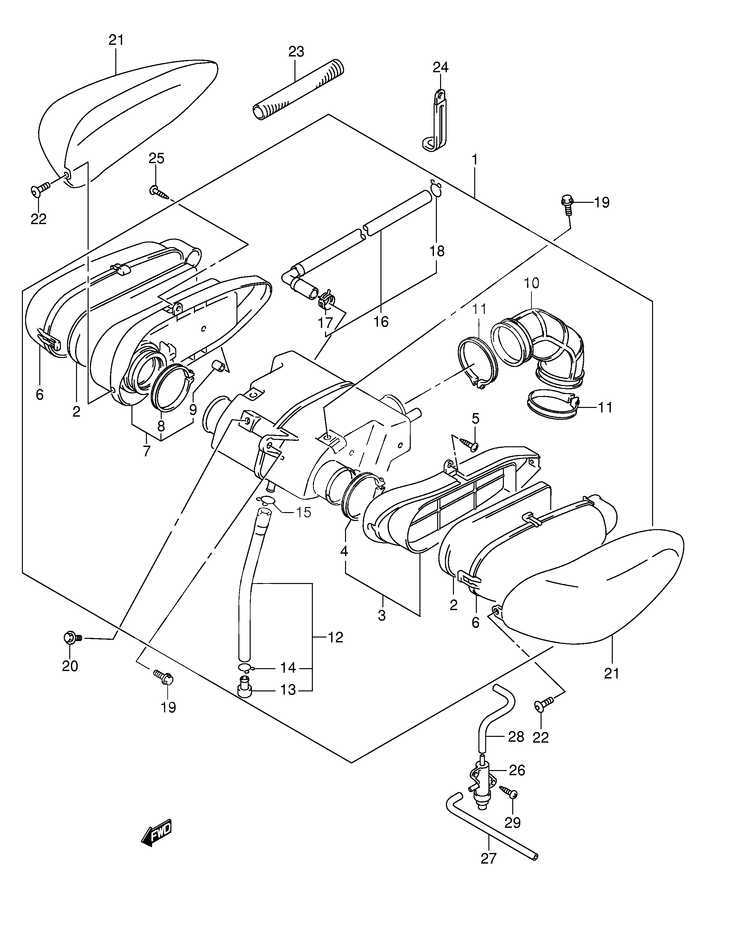 FILTRE A AIR POUR SUZUKI INTRUDERVL250K5 2005