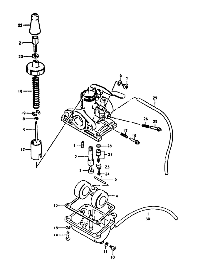 CARBURATEUR POUR SUZUKI ZRZR50KEN 1992