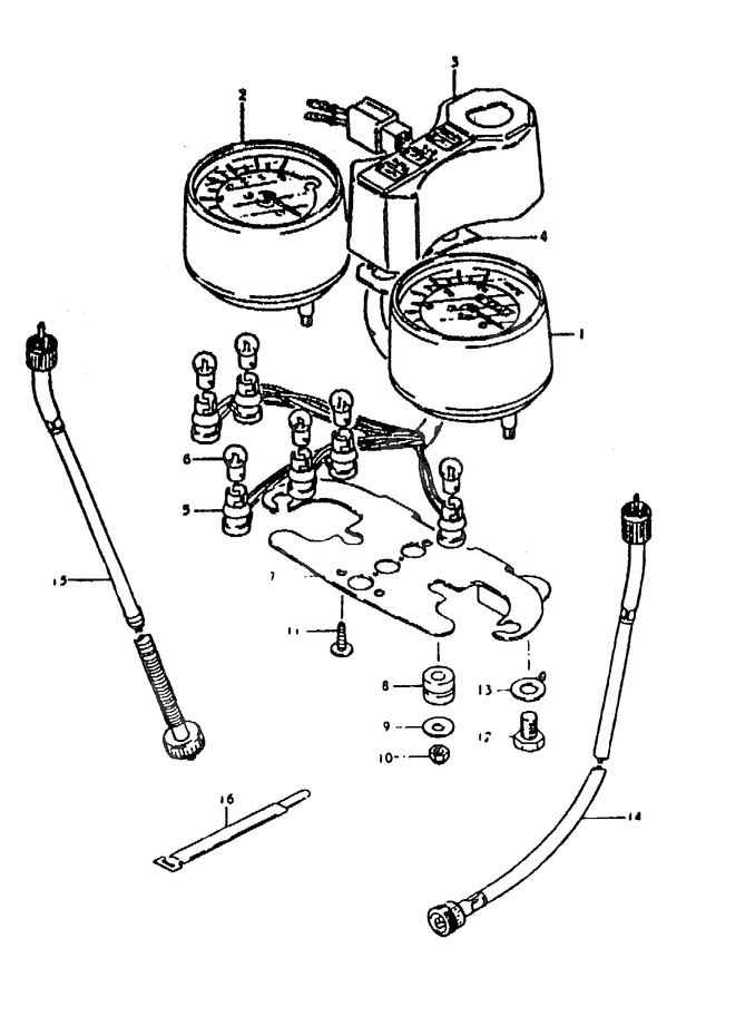 COMPTEUR POUR SUZUKI ZRZR50KEN 1992