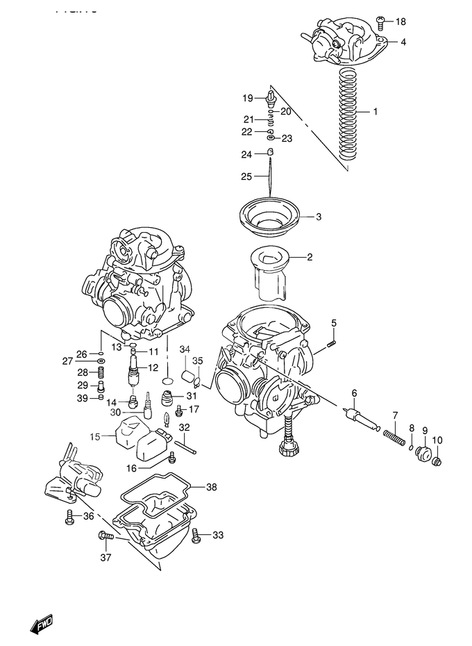 CARBURATEUR POUR FREEWIND 650XF650K1 2001
