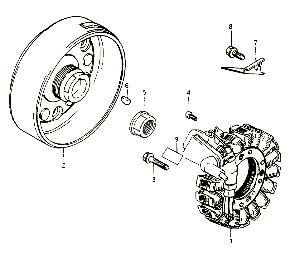 ALLUMAGE ROTOR STATOR POUR SUZUKI OZARK 250 1997 POUR SUZUKI OZARKLT F250V 