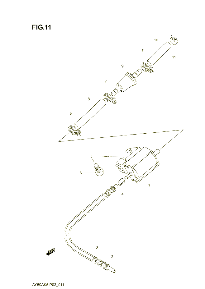 POMPE A HUILE POUR SUZUKI KATANA 50 2005 POUR SUZUKI KATANAAY50AK5 