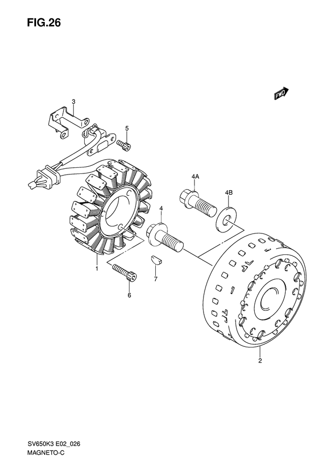 ALLUMAGE ROTOR STATOR POUR SV 650 NSV650K6 2006