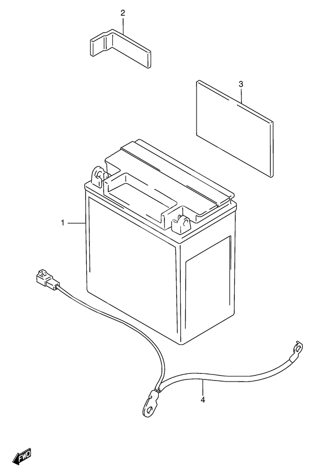 BATTERIE POUR INTRUDER 1400VS1400GLPX 1999