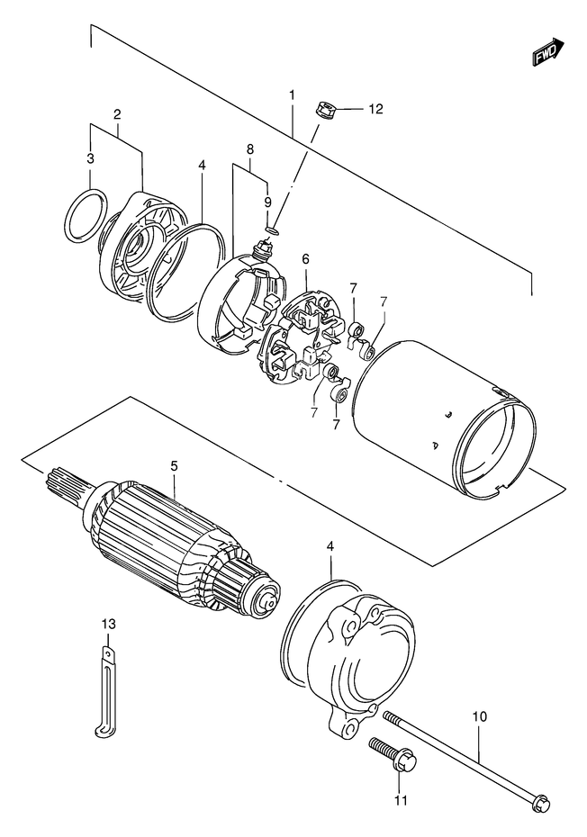 DEMARREUR POUR INTRUDER 1400VS1400GLPK1 2001