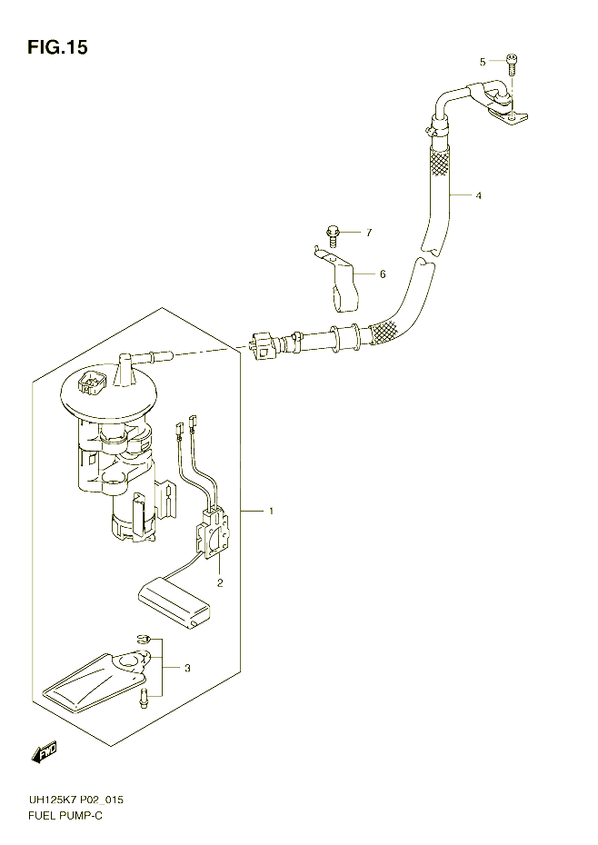 POMPE A ESSENCE POUR SUZUKI BURGMAN 125 2011 POUR BURGMAN 125 UH125K7