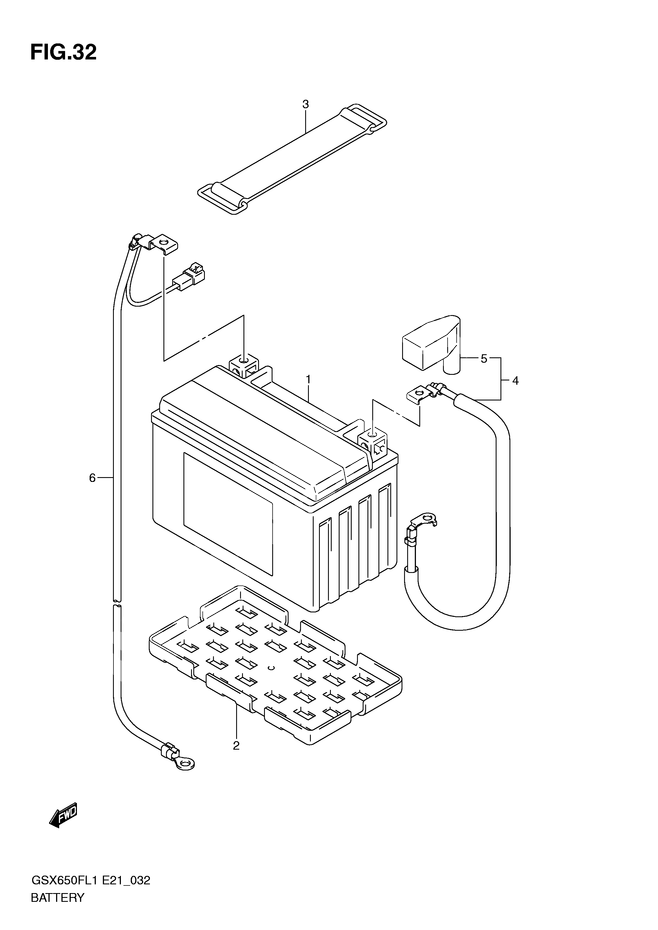 BATTERIE POUR SUZUKI GSX FGSX650FL1 2011
