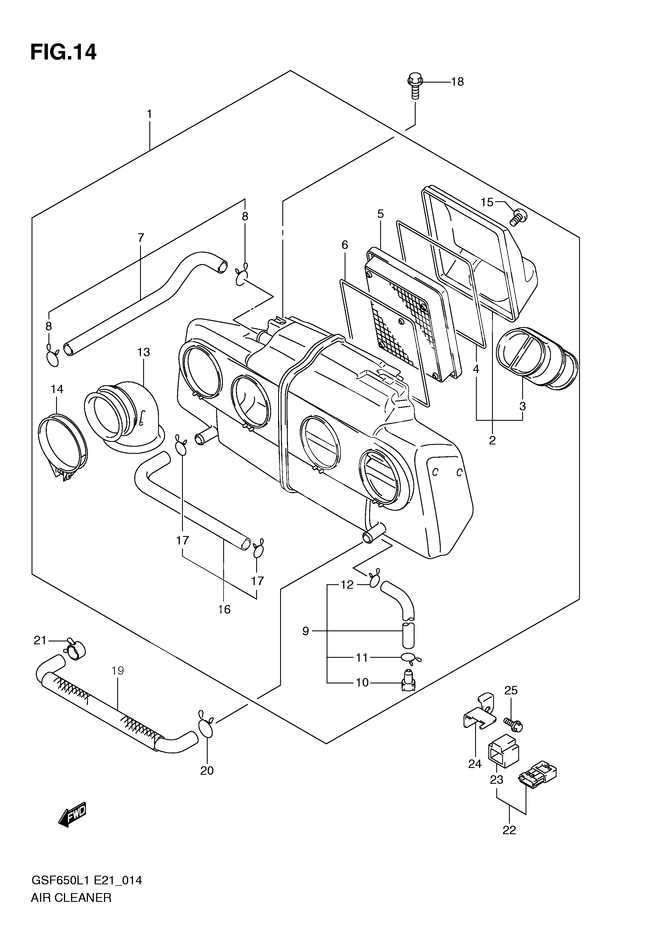 FILTRE A AIR POUR BANDIT 650GSF650AL1 2011
