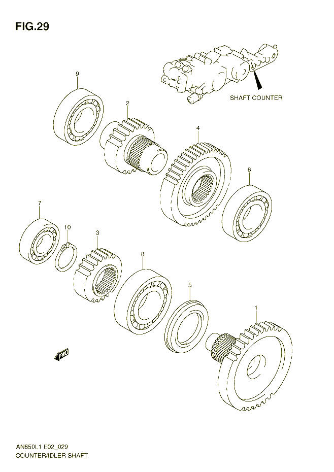 TRANSMISSION FINALE POUR SUZUKI BURGMAN 650 2011 POUR BURGMAN 650 AN650AL1