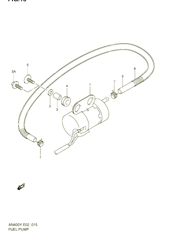 POMPE A ESSENCE POUR SUZUKI BURGMAN 400 2002 POUR BURGMAN 400 AN400K1