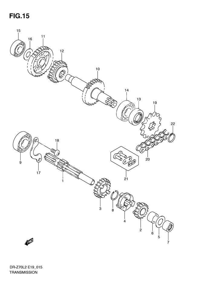 TRANSMISSION POUR SUZUKI DR ZDR Z70L2 2012